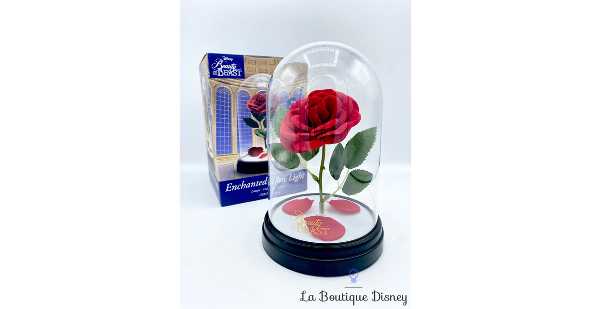 Lampe Rose Enchantée La Belle et la Bête Disney Paladone Enchanted Rose